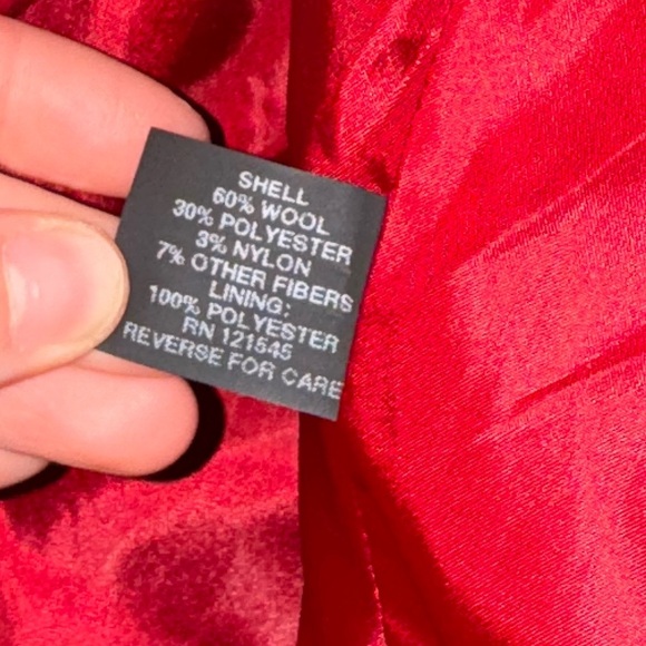 Women's London Fog Double Breasted Wool Blend Coat- Medium - Picture 6 of 7